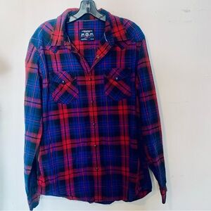 American Eagle Men’s Snap Front Shirt Size XL